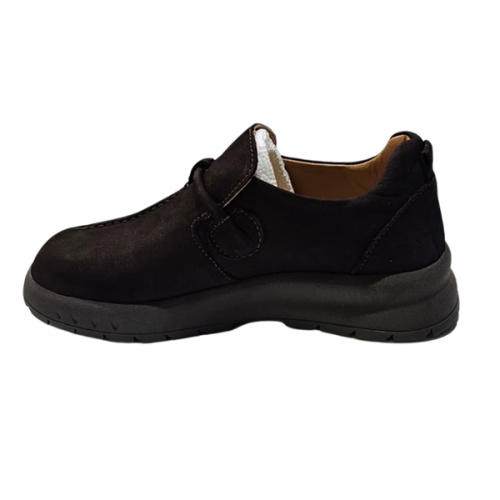 Kadın Siyah Toka Aksesuarlı Esnek Taban Casual Babet  Sneaker